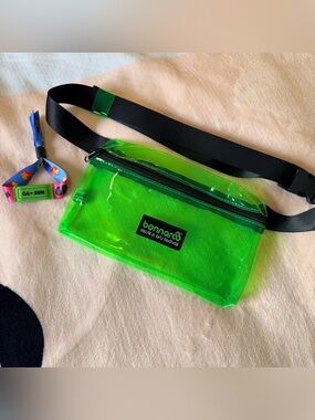Neon Green Clear Crossbody Waist Bag Bonnaroo Festival